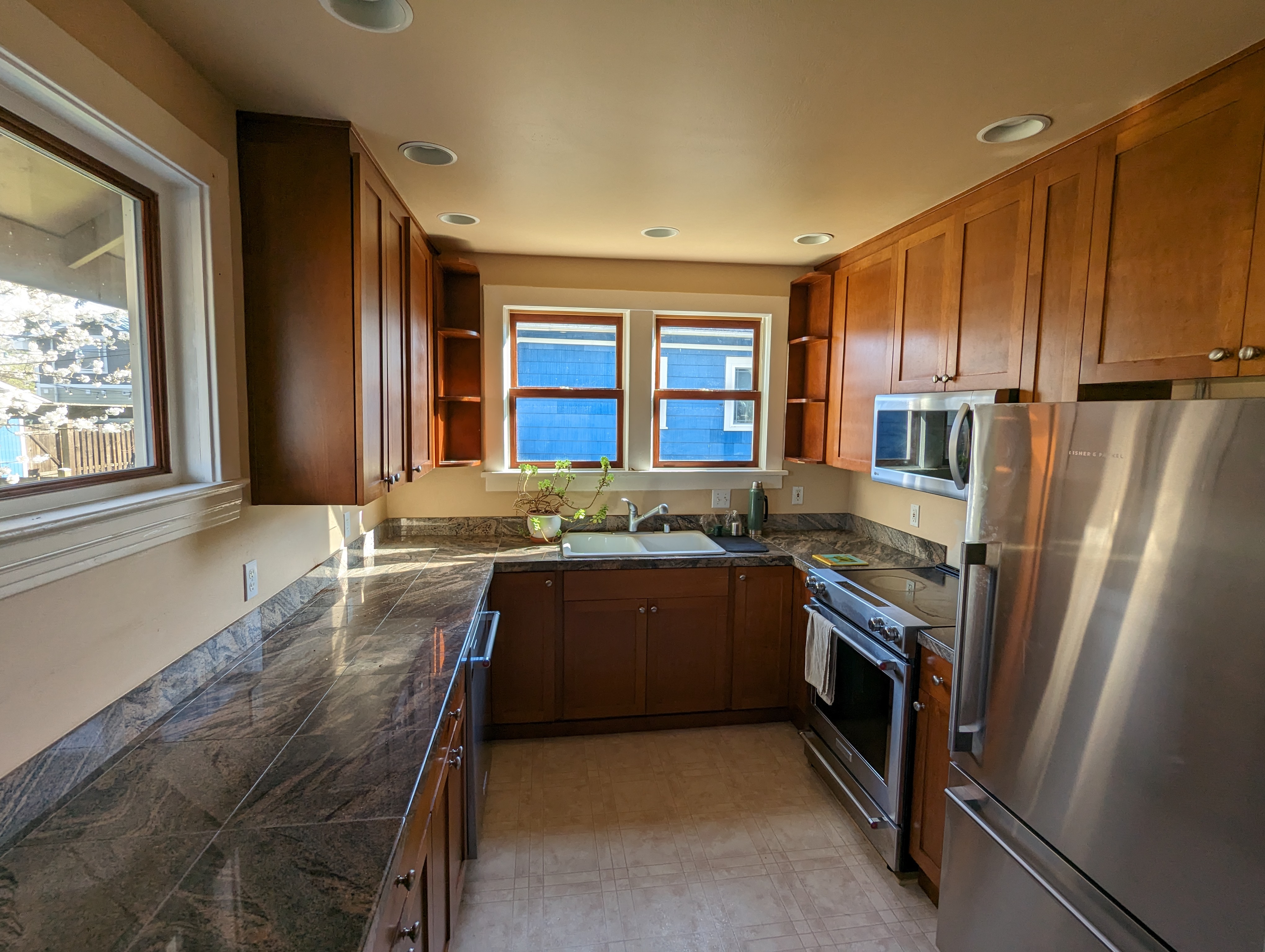 Finished kitchen facing the nook